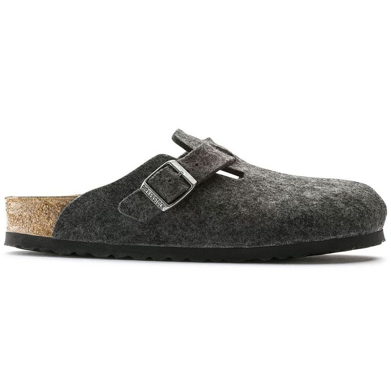 Birkenstock Boston Anthrazit ullfilt normal