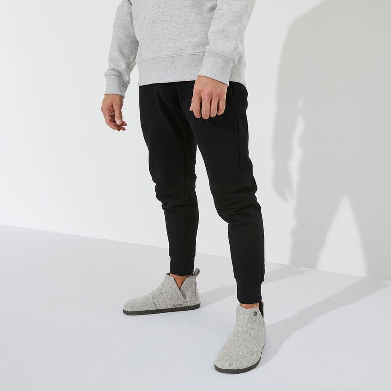 Birkenstock Andermatt Shearling lysegrå ullfilt normal