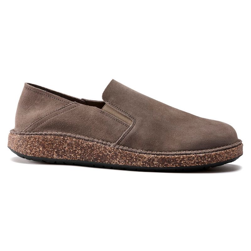 Birkenstock Callan Gray taupe semsket skinn normal