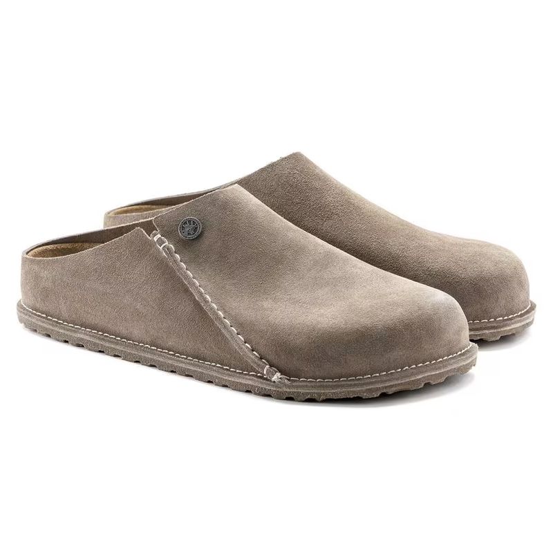 Birkenstock Zermatt Premium semsket skinn grå taupe normal