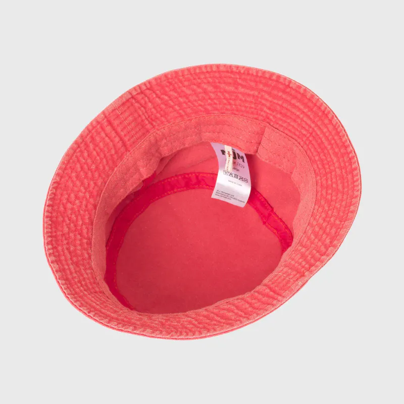 MJM Bucket bøttehatt bomull, rød