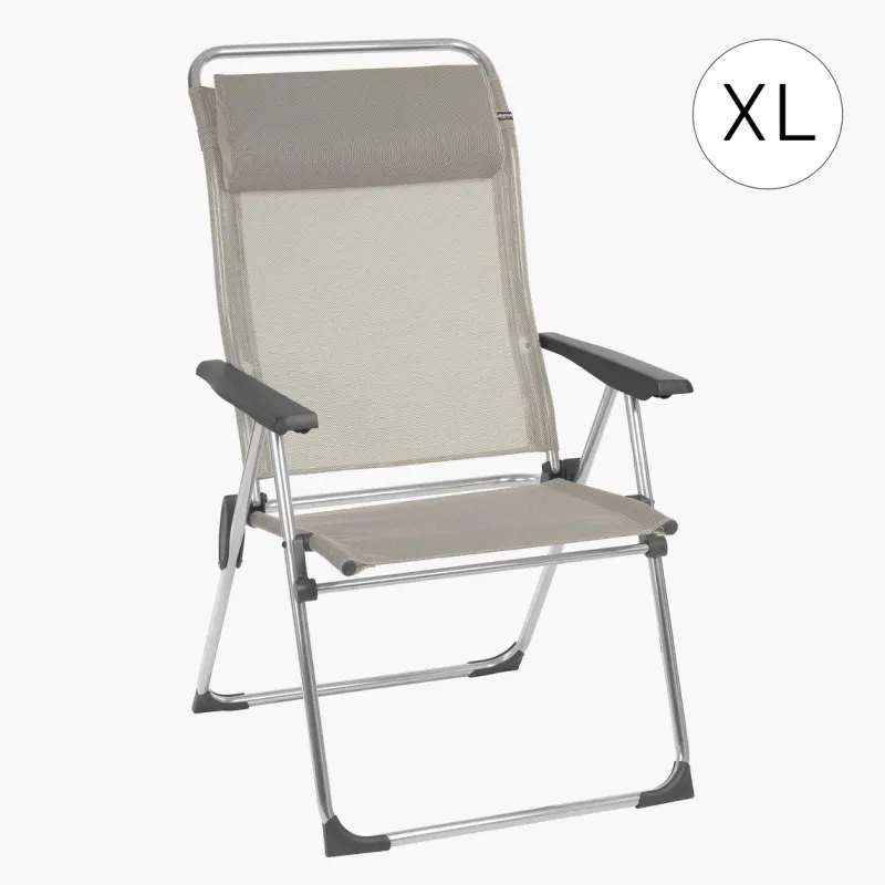 Lafuma Campingstol Alum XL bred m hodepute beige