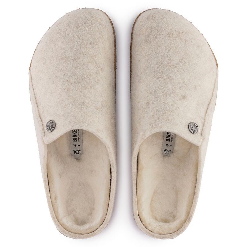 Birkenstock Zermatt Shearling FE Ecru ull smal
