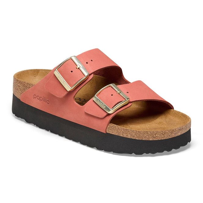 Hovedbilde Birkenstock Arizona platform LENB Mars Rød nubuck ...