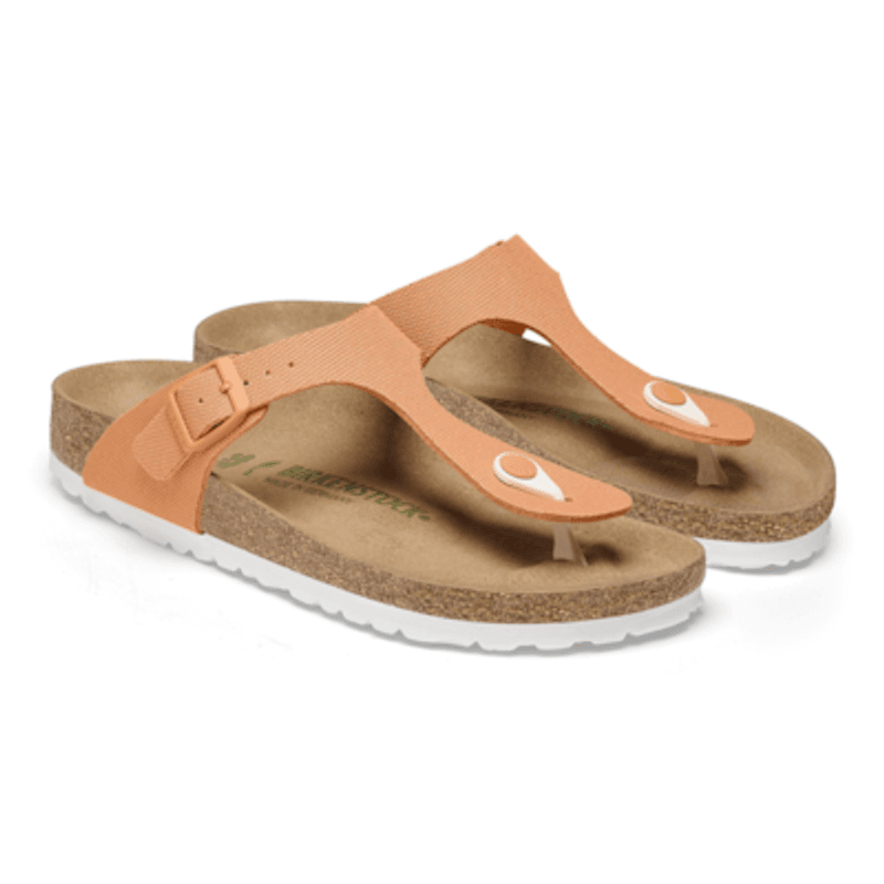 Birkenstock Gizeh Papaya canvas vegan normal
