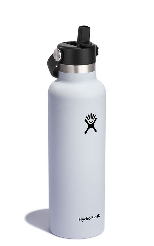 Hydro Flask 21 OZ (621ml) Std Mouth Flex Straw Cap Hvit