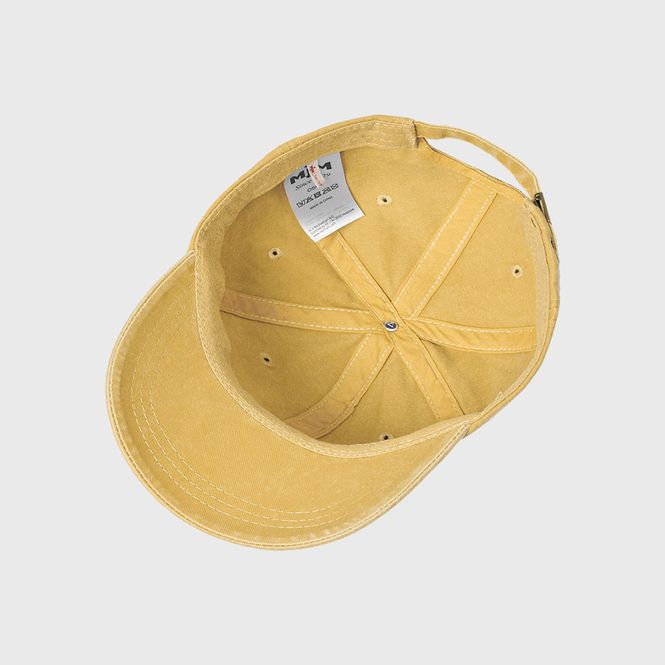 Hovedbilde MJM Baseball Cap dyed cotton twill gul, one size
