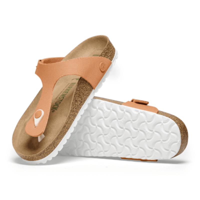 Birkenstock Gizeh Papaya canvas vegan normal