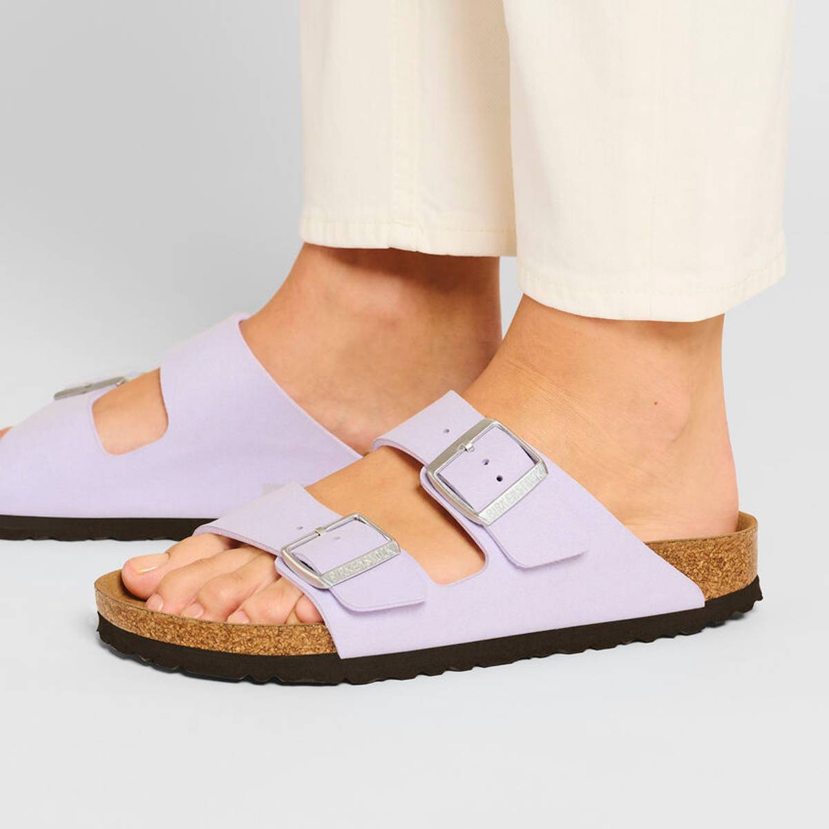 Birkenstock Arizona Vegan SYN Soft Purple Fog smal