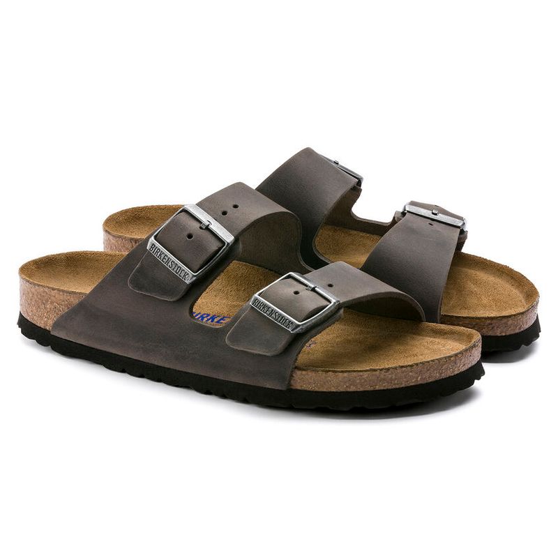 Birkenstock Arizona SFB Iron skinn normal myk