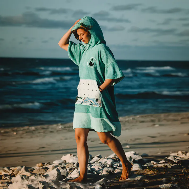 Poncho Håndkle Bamboo Grønn Liz S