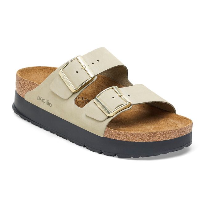Hovedbilde Birkenstock Arizona platform Eucalyptus nubuck ...